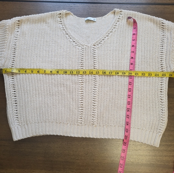 Gentle Fawn women's V-neck cotton Oversize  long sleeve sweater size M - Picture 7 of 8